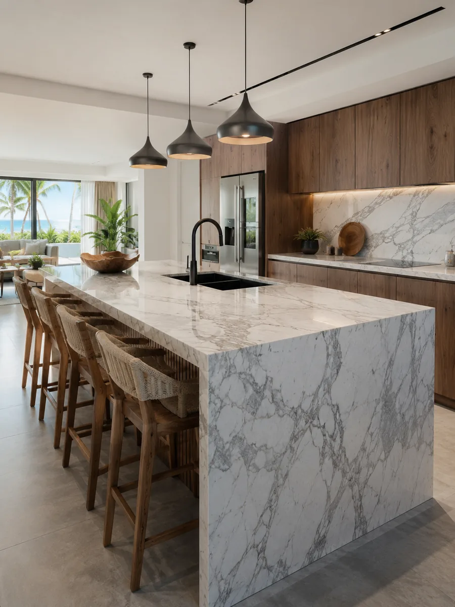 Quartz countertops project