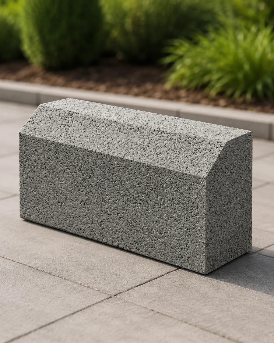 Concrete kerbs for landscaping and roads