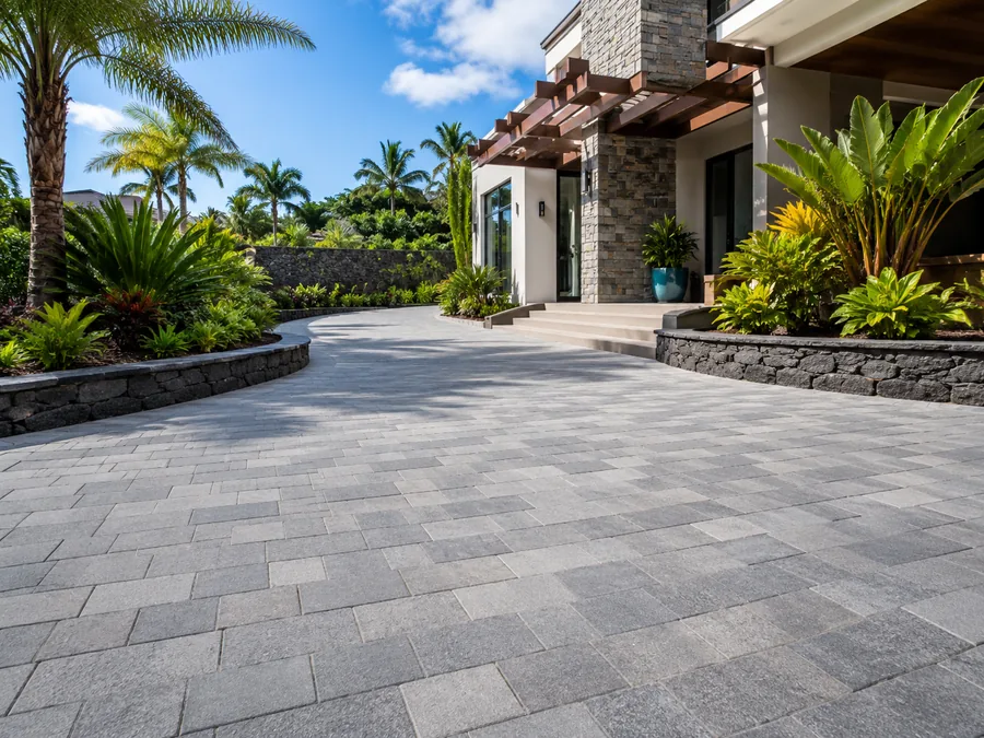 Outdoor paving project